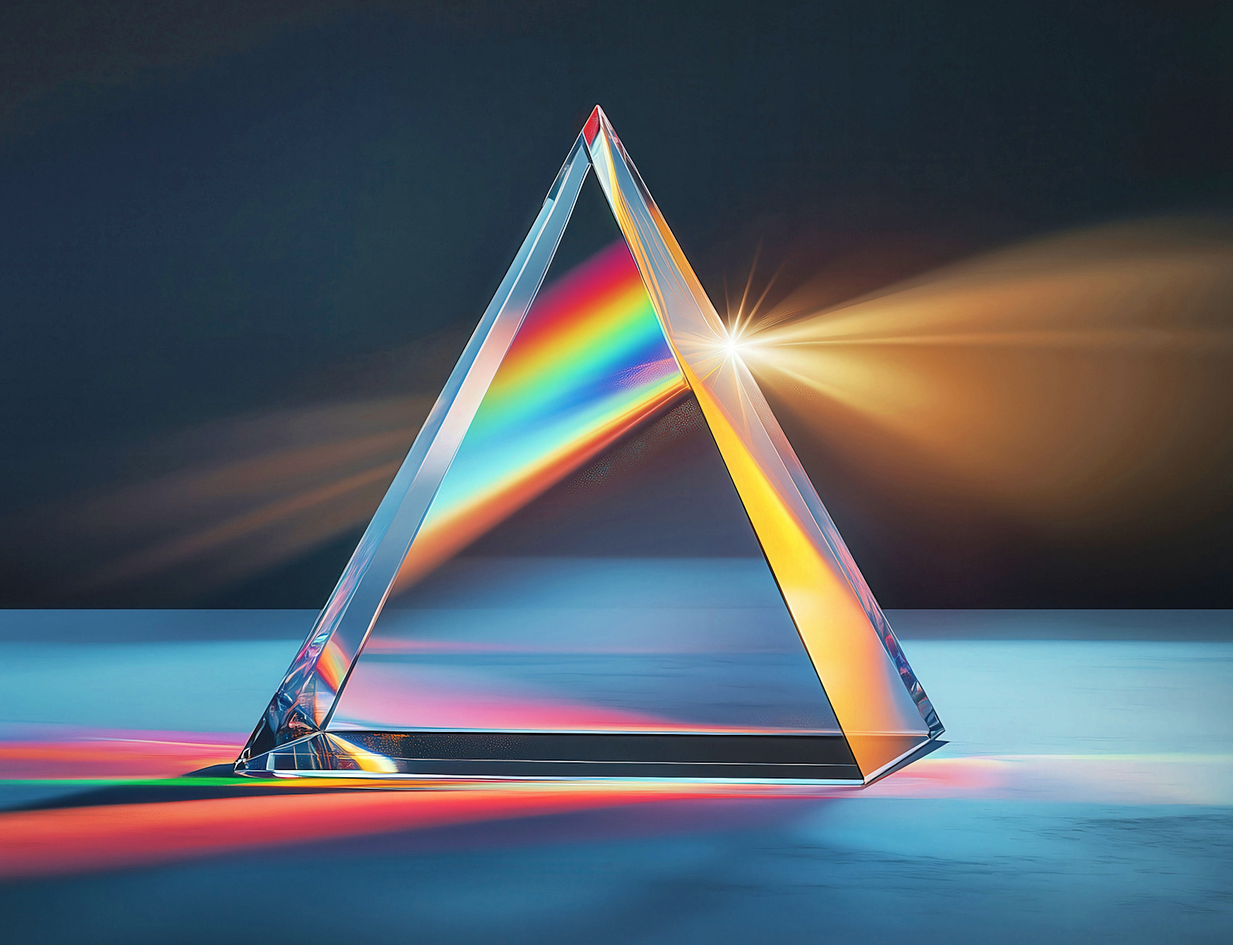 Glass prism, enhanced by the CDN